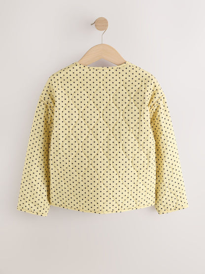 Dsiney Kidz - Yellow Polka Dot' Cotton Quilted Jacket (3-16yrs) image 6