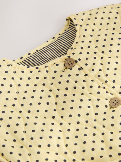 Dsiney Kidz - Yellow Polka Dot' Cotton Quilted Jacket (3-16yrs) image 7