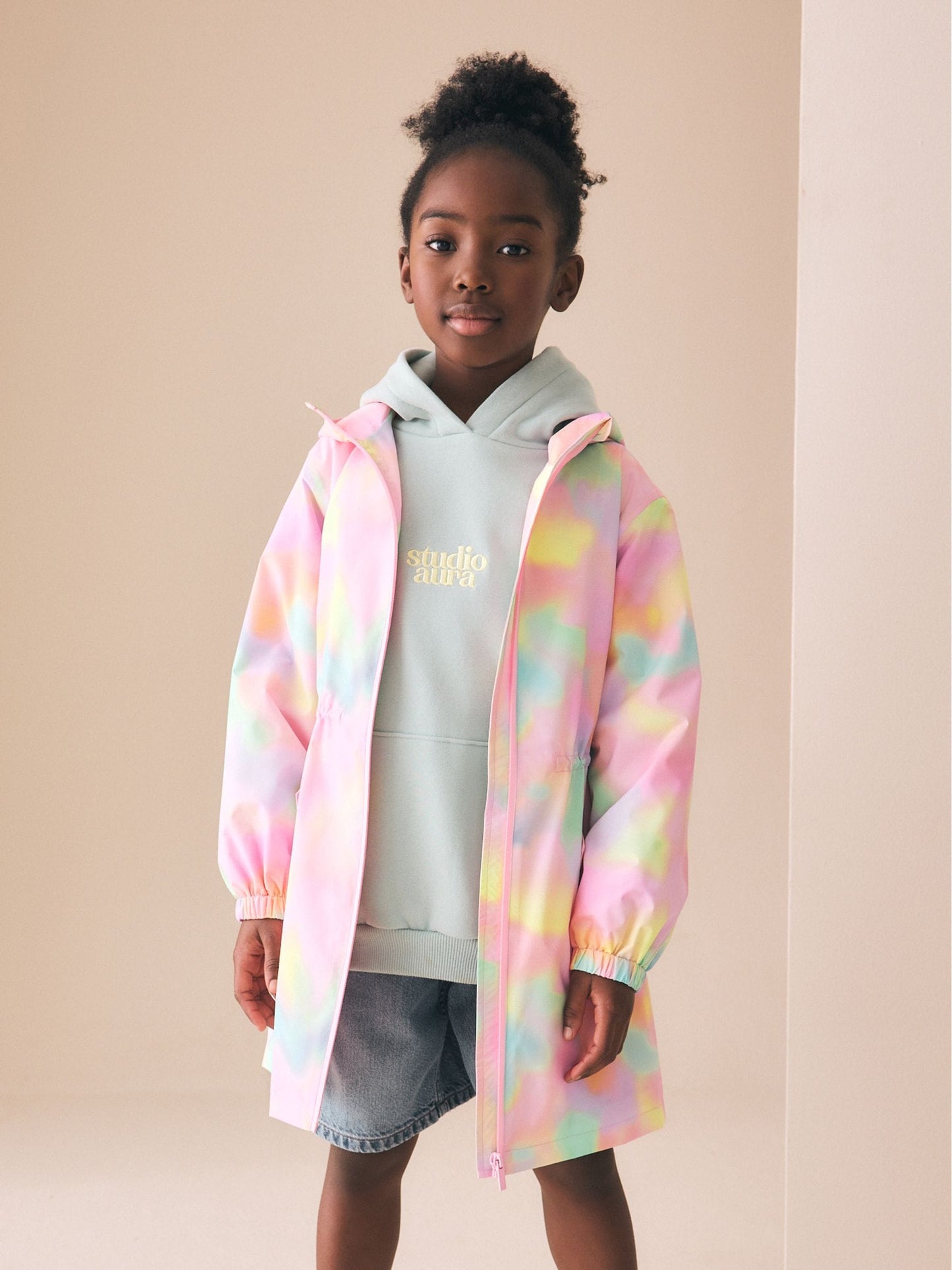 Dsiney Kidz - Pink Marble Waterproof Jacket (3-16yrs) image 1