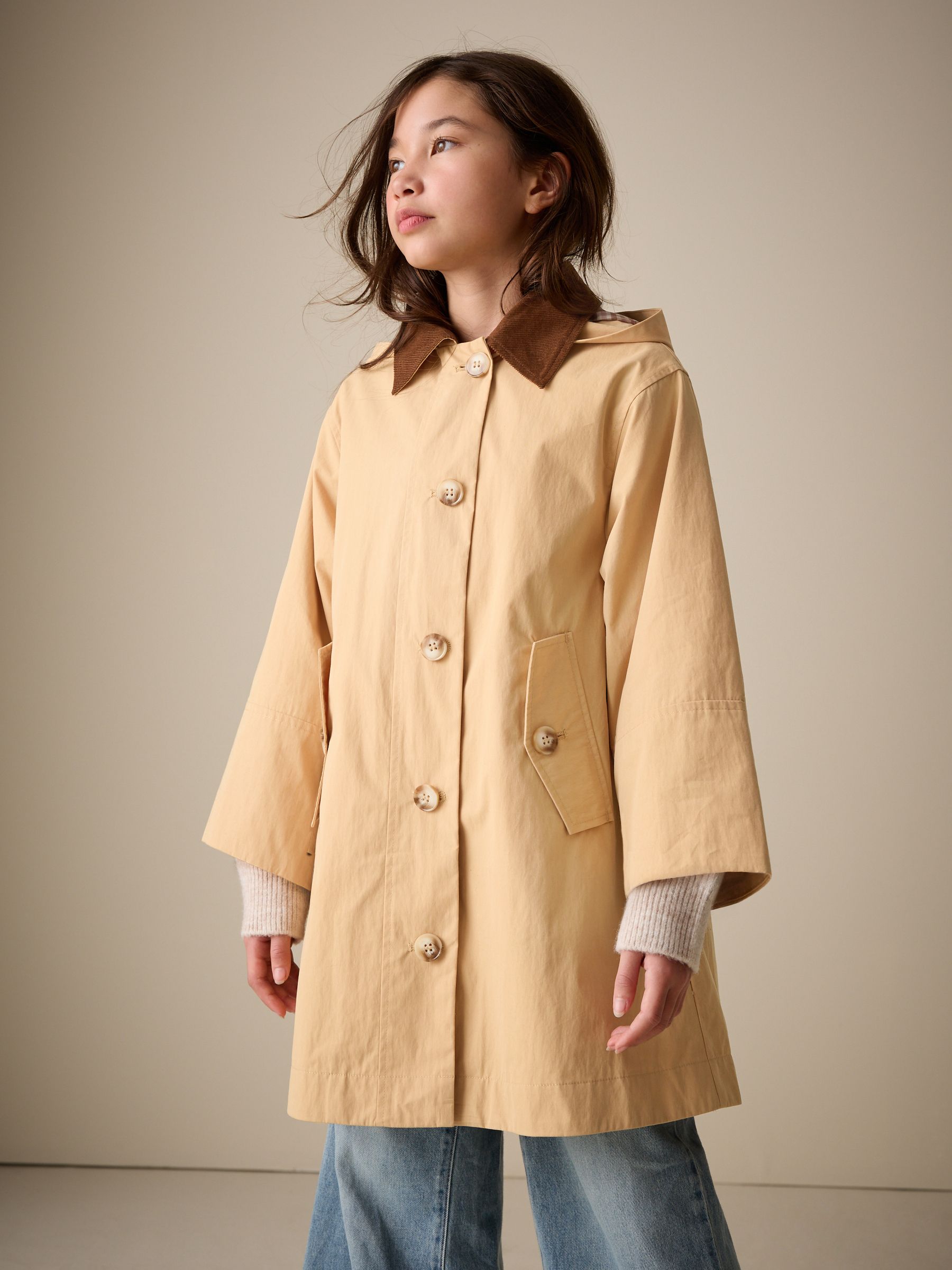 Dsiney Kidz - Stone Shower Resistant Cotton Rich Trench Coat (5-13yrs) image 1