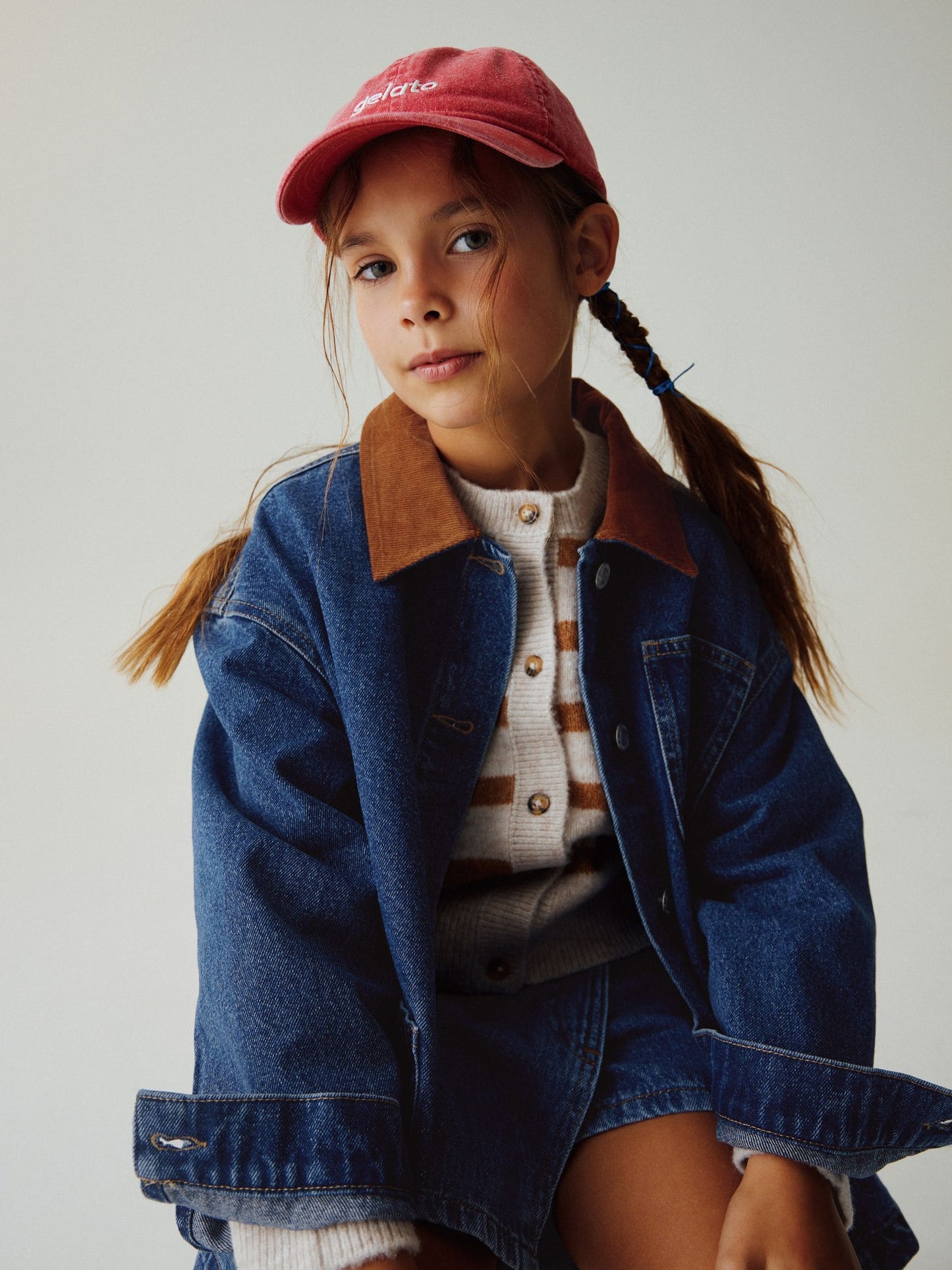Dsiney Kidz - Denim Mid Blue Cord Collar Jacket (3-16yrs) image 1