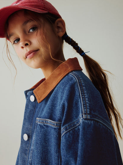 Dsiney Kidz - Denim Mid Blue Cord Collar Jacket (3-16yrs) image 2