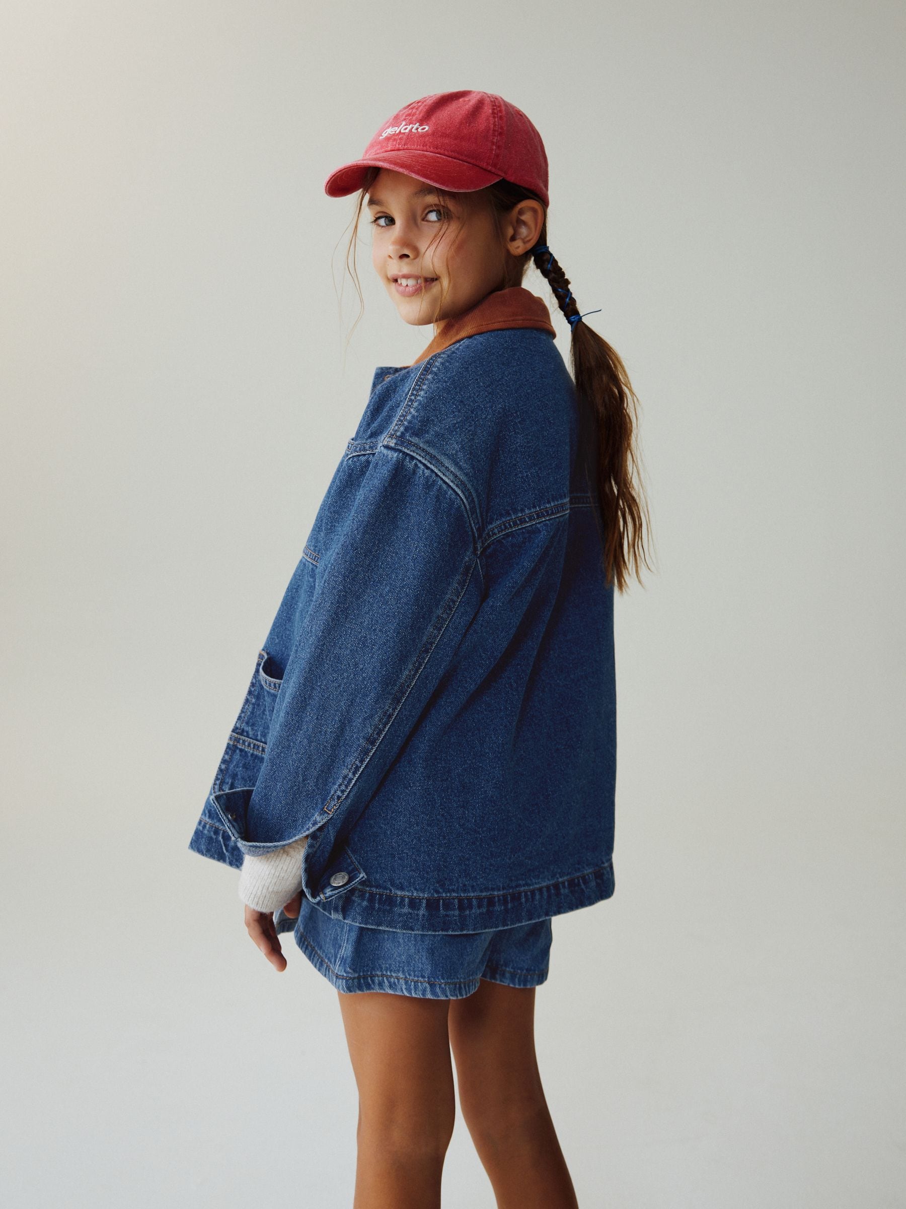 Dsiney Kidz - Denim Mid Blue Cord Collar Jacket (3-16yrs) image 5
