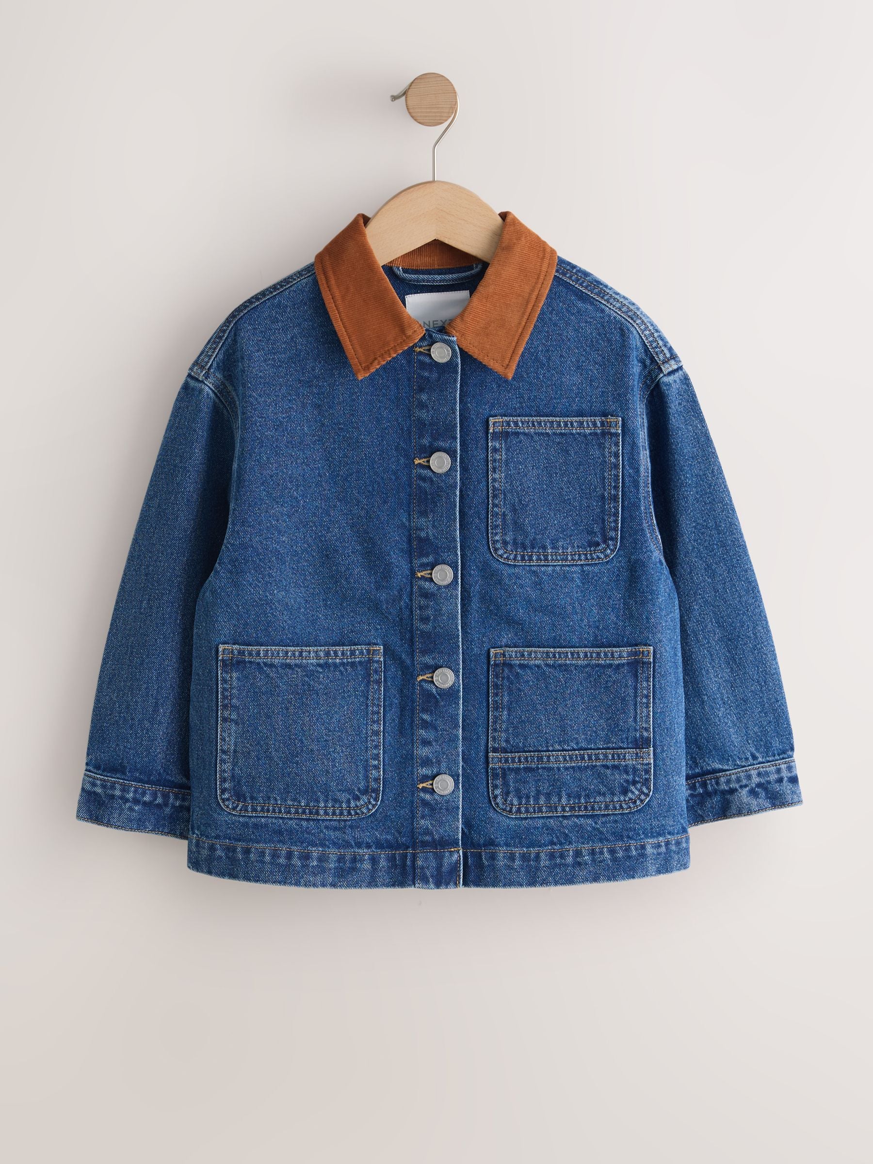 Dsiney Kidz - Denim Mid Blue Cord Collar Jacket (3-16yrs) image 6
