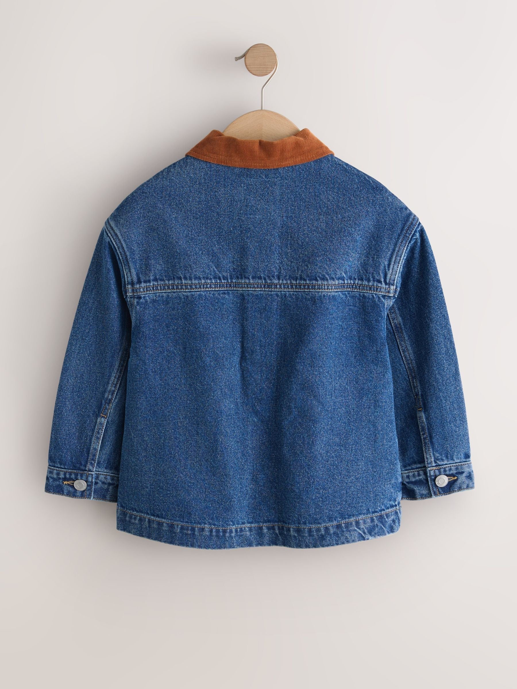 Dsiney Kidz - Denim Mid Blue Cord Collar Jacket (3-16yrs) image 7