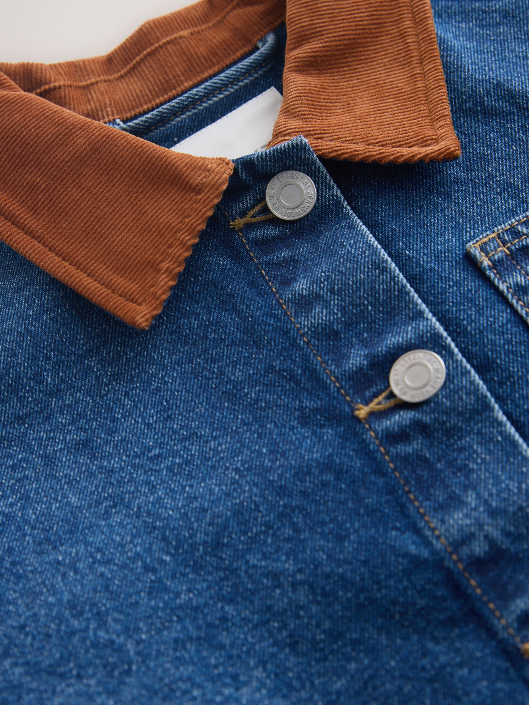 Dsiney Kidz - Denim Mid Blue Cord Collar Jacket (3-16yrs) image 8