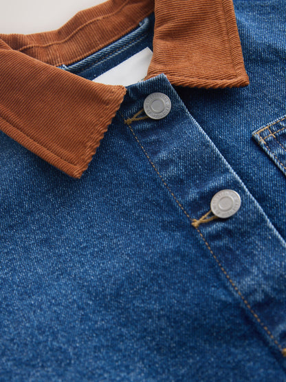 Dsiney Kidz - Denim Mid Blue Cord Collar Jacket (3-16yrs) image 8