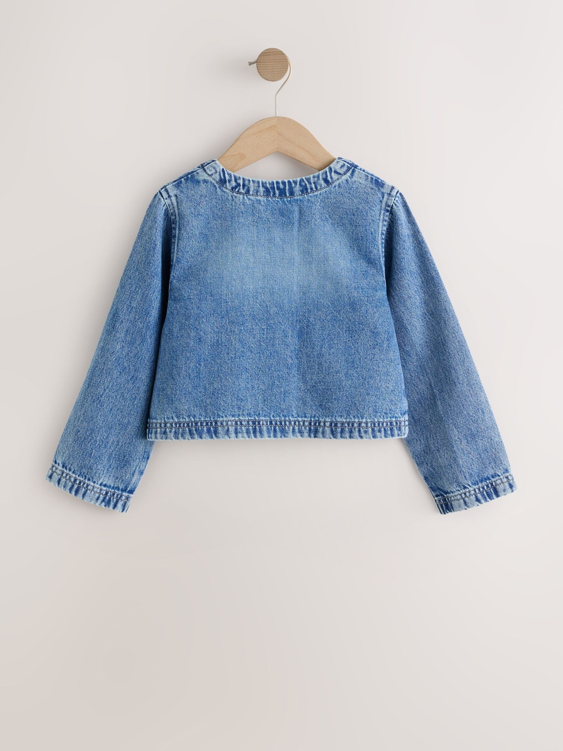 Dsiney Kidz - Mid Blue Collarless Denim Jacket (3-16yrs) image 6