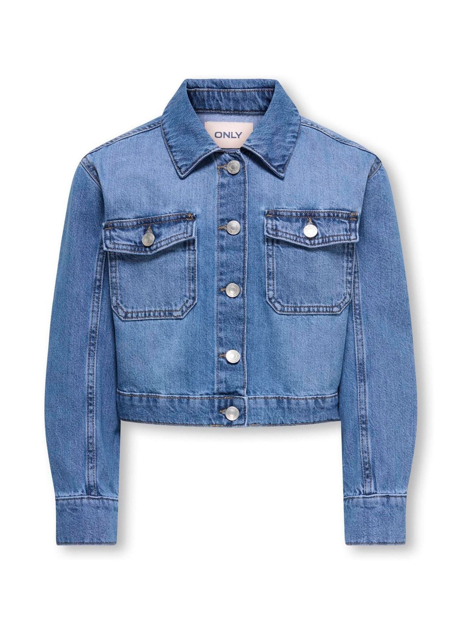 Dsiney Kidz - ONLY KIDS Blue Cropped Denim Jacket image 2