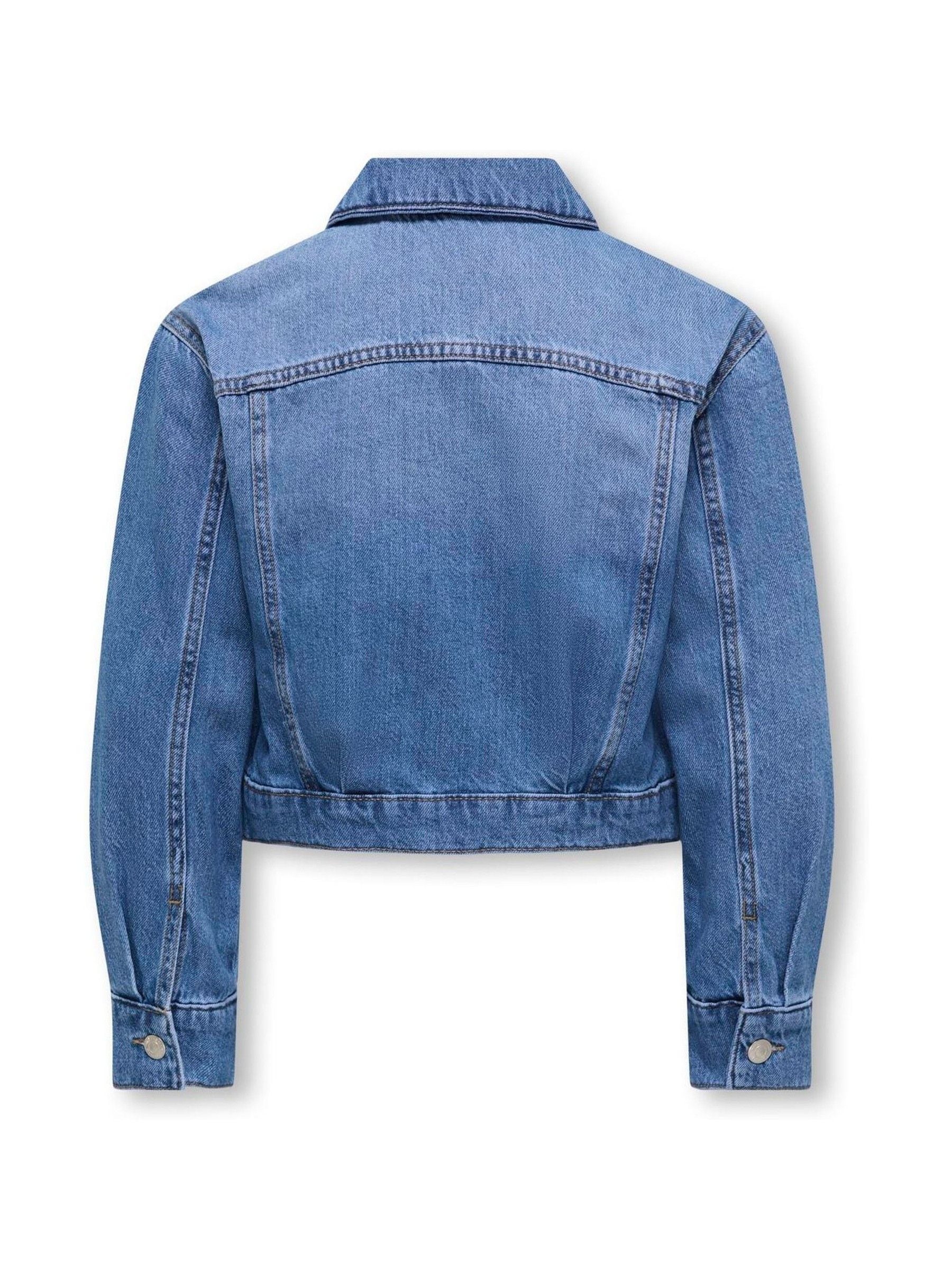 Dsiney Kidz - ONLY KIDS Blue Cropped Denim Jacket image 3