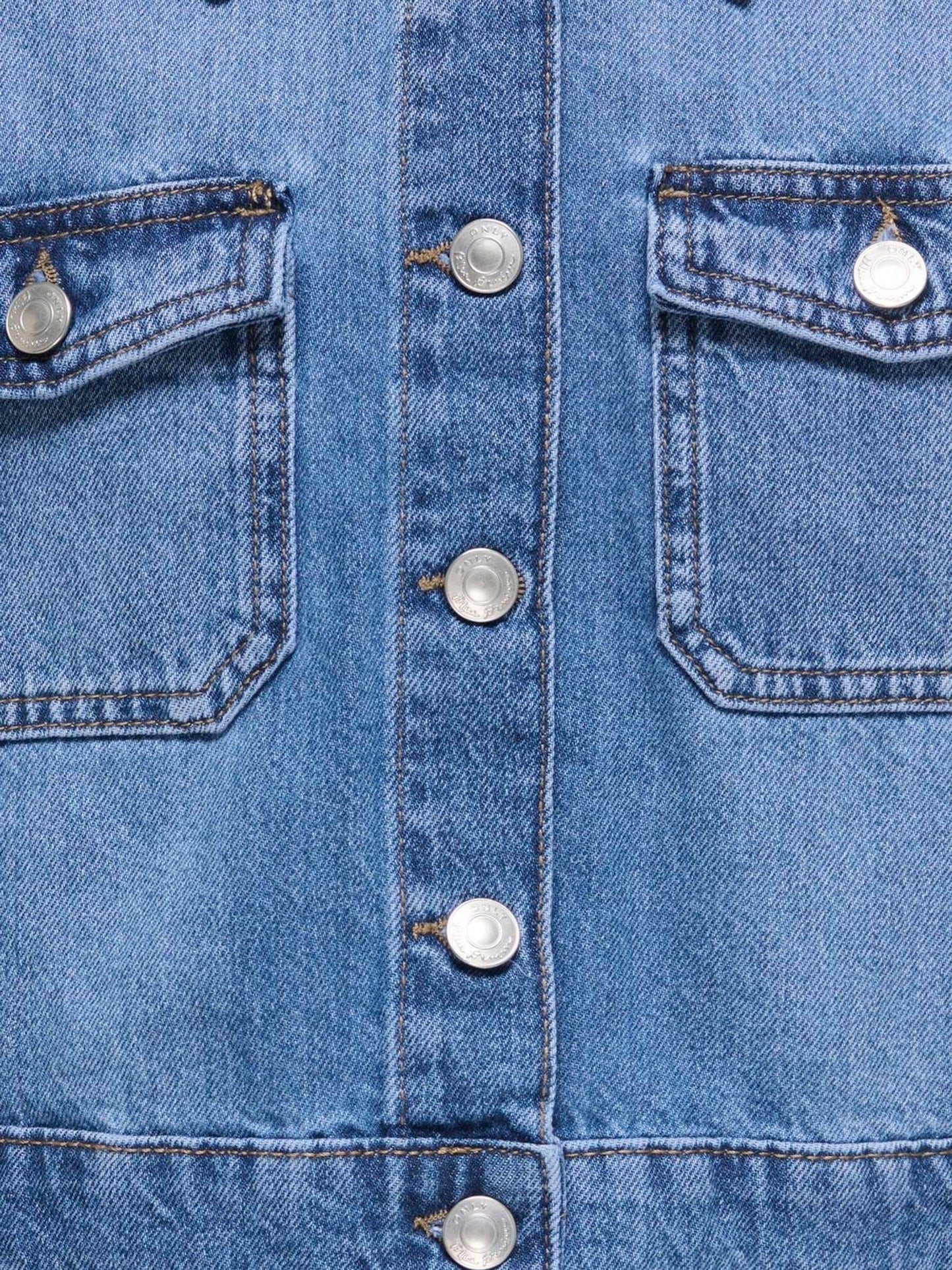 Dsiney Kidz - ONLY KIDS Blue Cropped Denim Jacket image 5