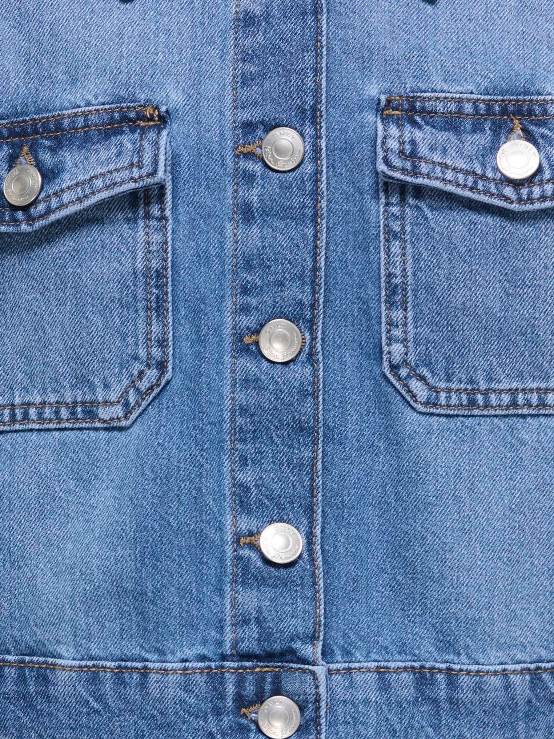 Dsiney Kidz - ONLY KIDS Blue Cropped Denim Jacket image 5