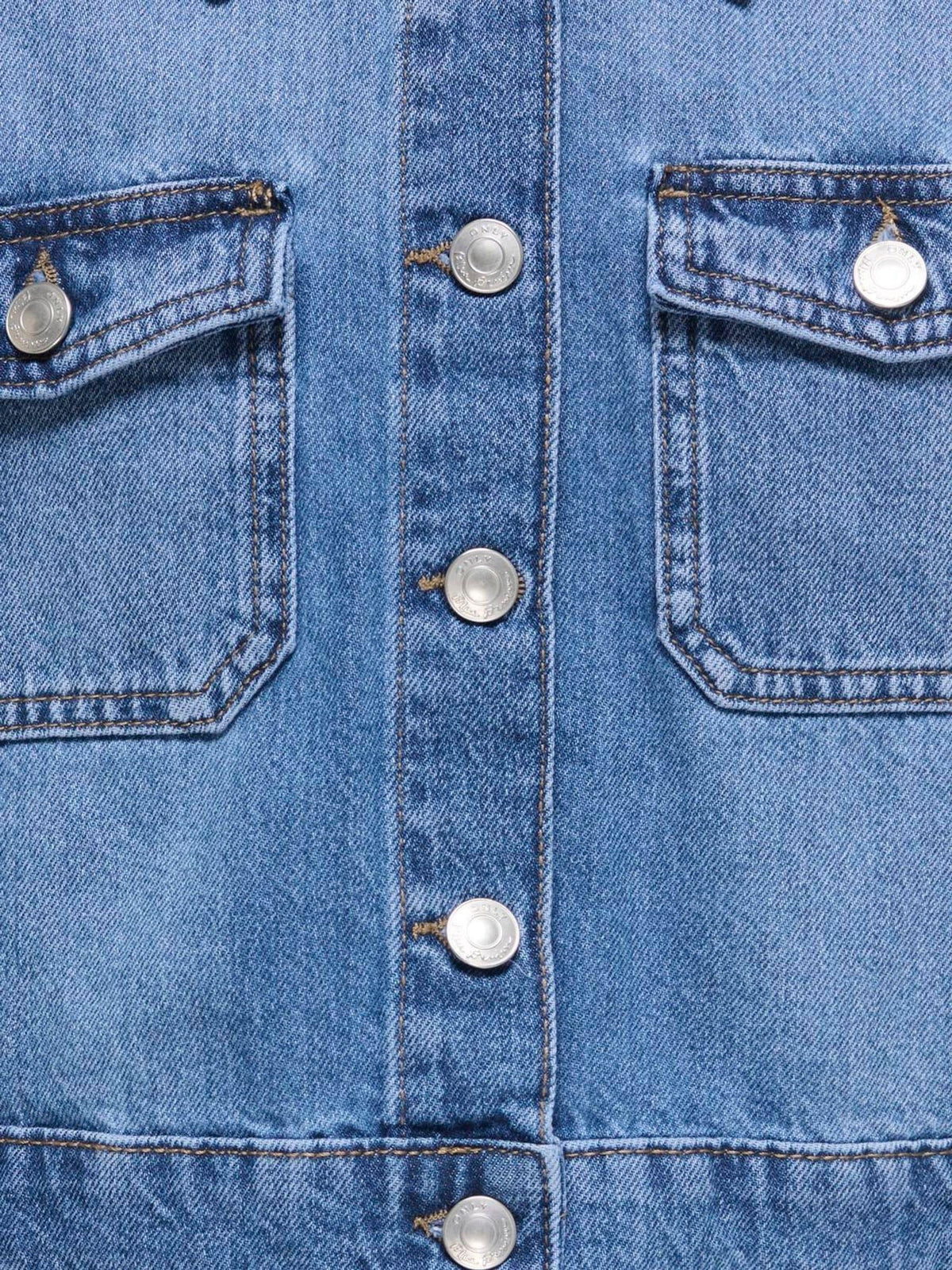 Dsiney Kidz - ONLY KIDS Blue Cropped Denim Jacket image 5