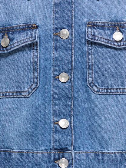 Dsiney Kidz - ONLY KIDS Blue Cropped Denim Jacket image 5
