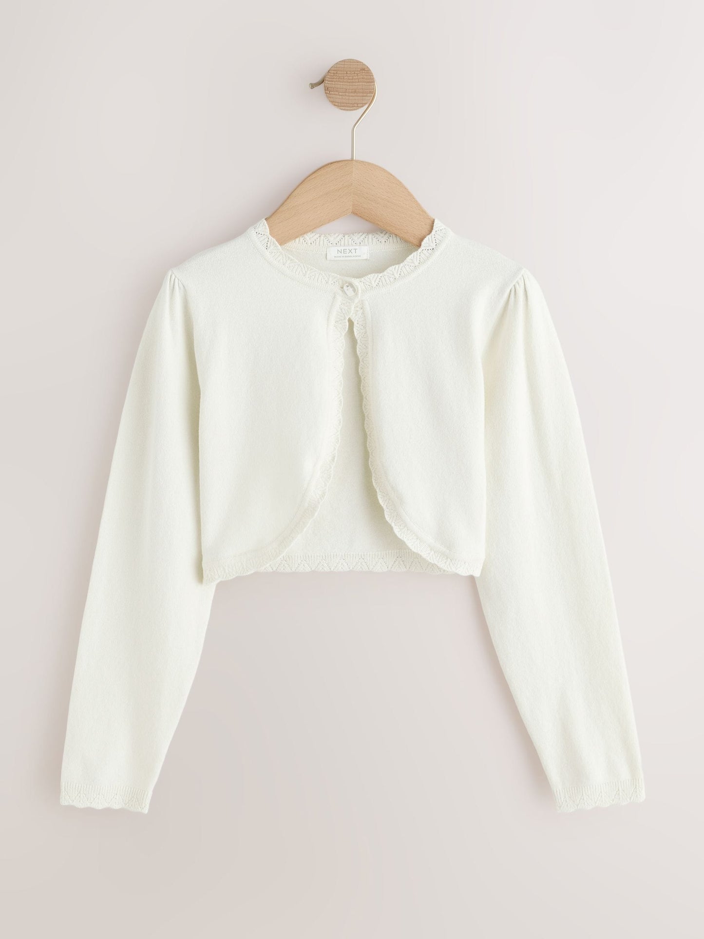 Dsiney Kidz - Ecru Occasion Bridesmaid Knitted Cardigan Shrug (3mths-16yrs) image 4