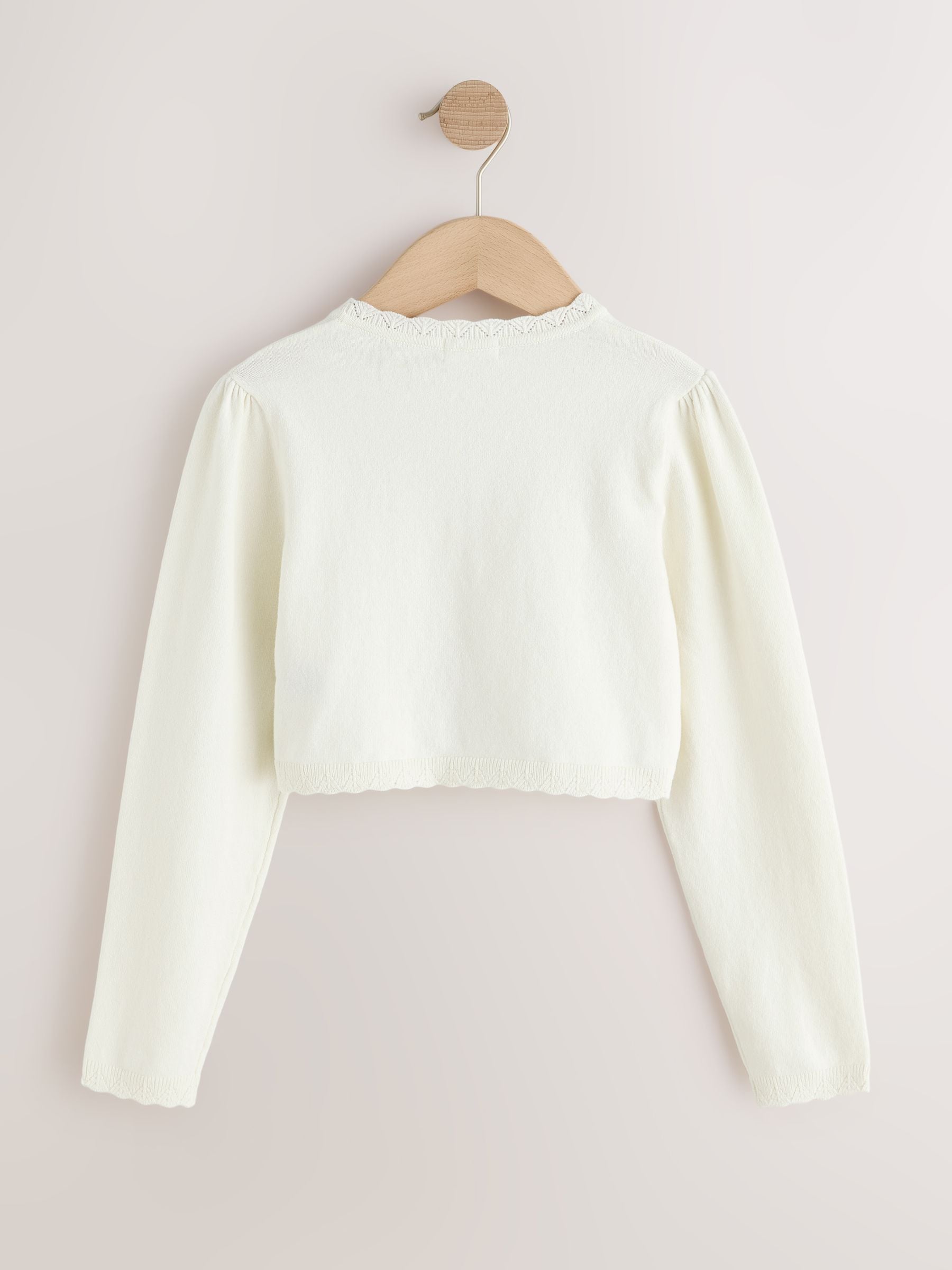 Dsiney Kidz - Ecru Occasion Bridesmaid Knitted Cardigan Shrug (3mths-16yrs) image 5