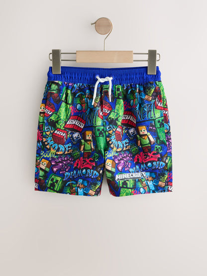 Dsiney Kidz - Navy Minecraft Swim Shorts (3-16yrs) image 5