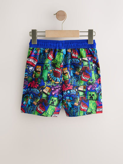 Dsiney Kidz - Navy Minecraft Swim Shorts (3-16yrs) image 6