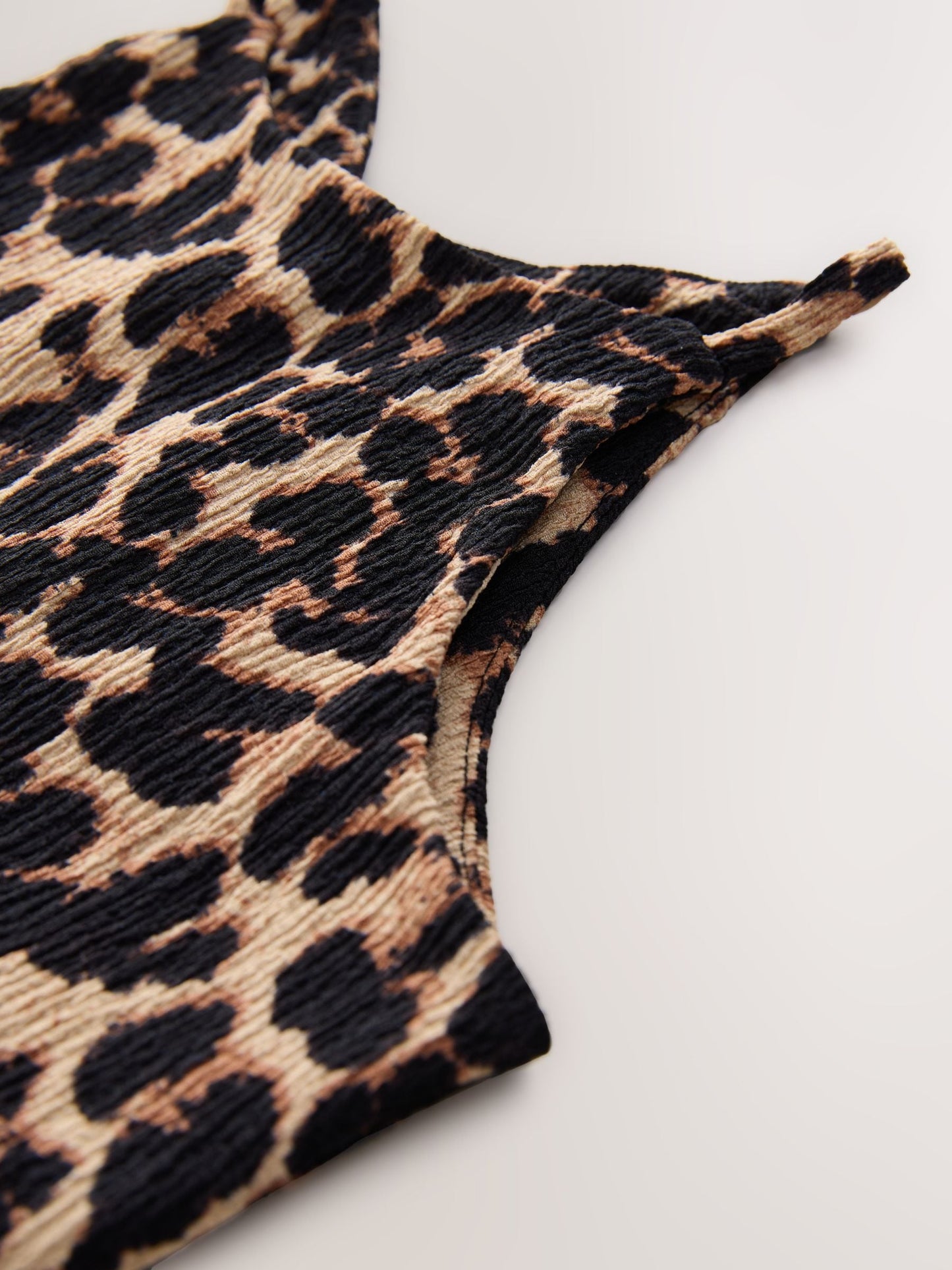 Animal Strappy Crinkle Summer Dress (3-16yrs)