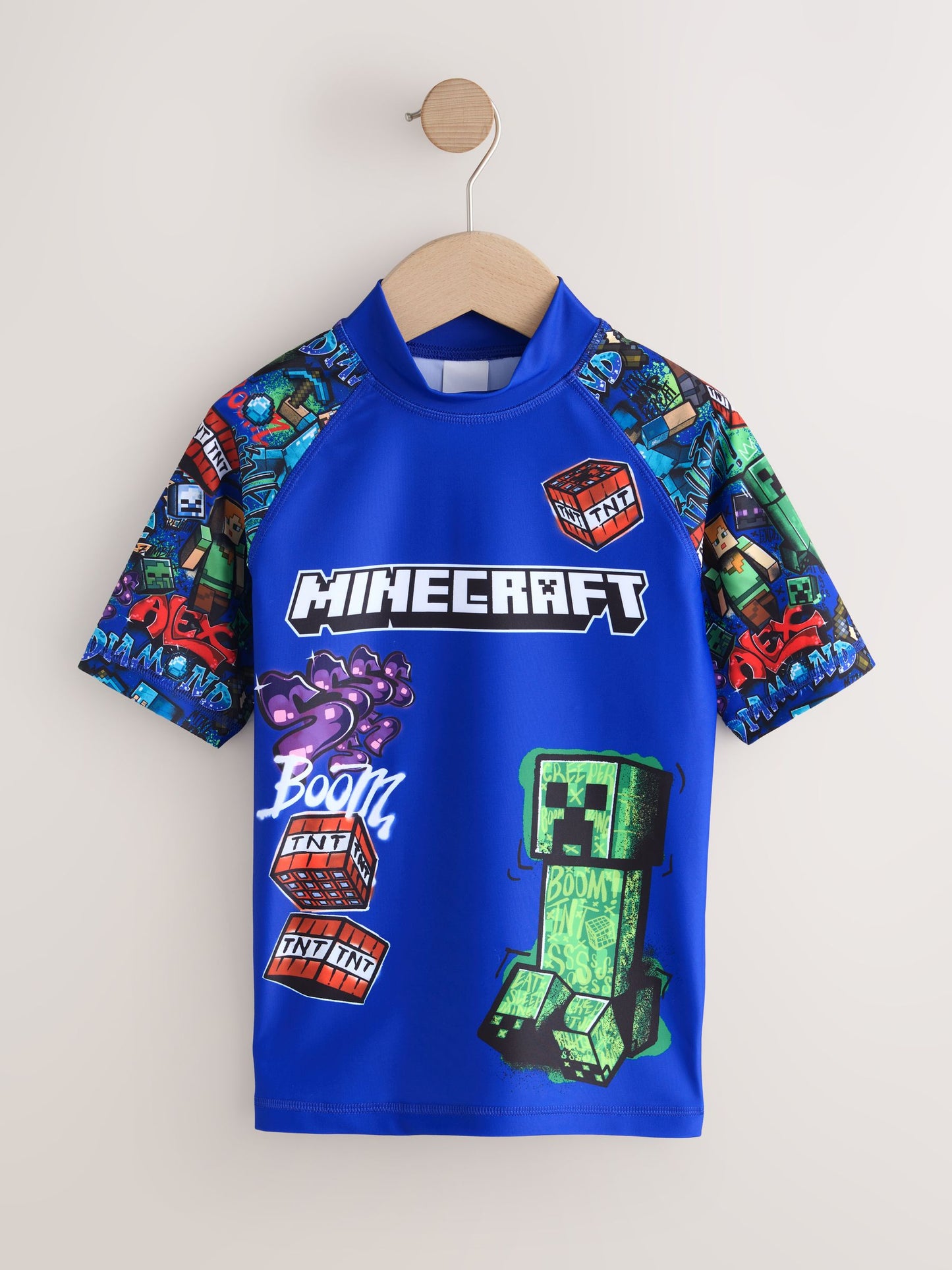 Dsiney Kidz - Navy Minecraft Rash Vest (3-16yrs) image 5