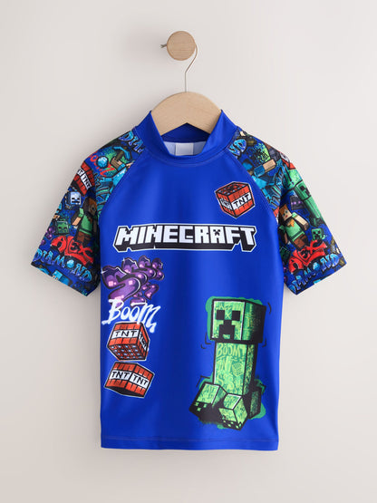 Dsiney Kidz - Navy Minecraft Rash Vest (3-16yrs) image 5
