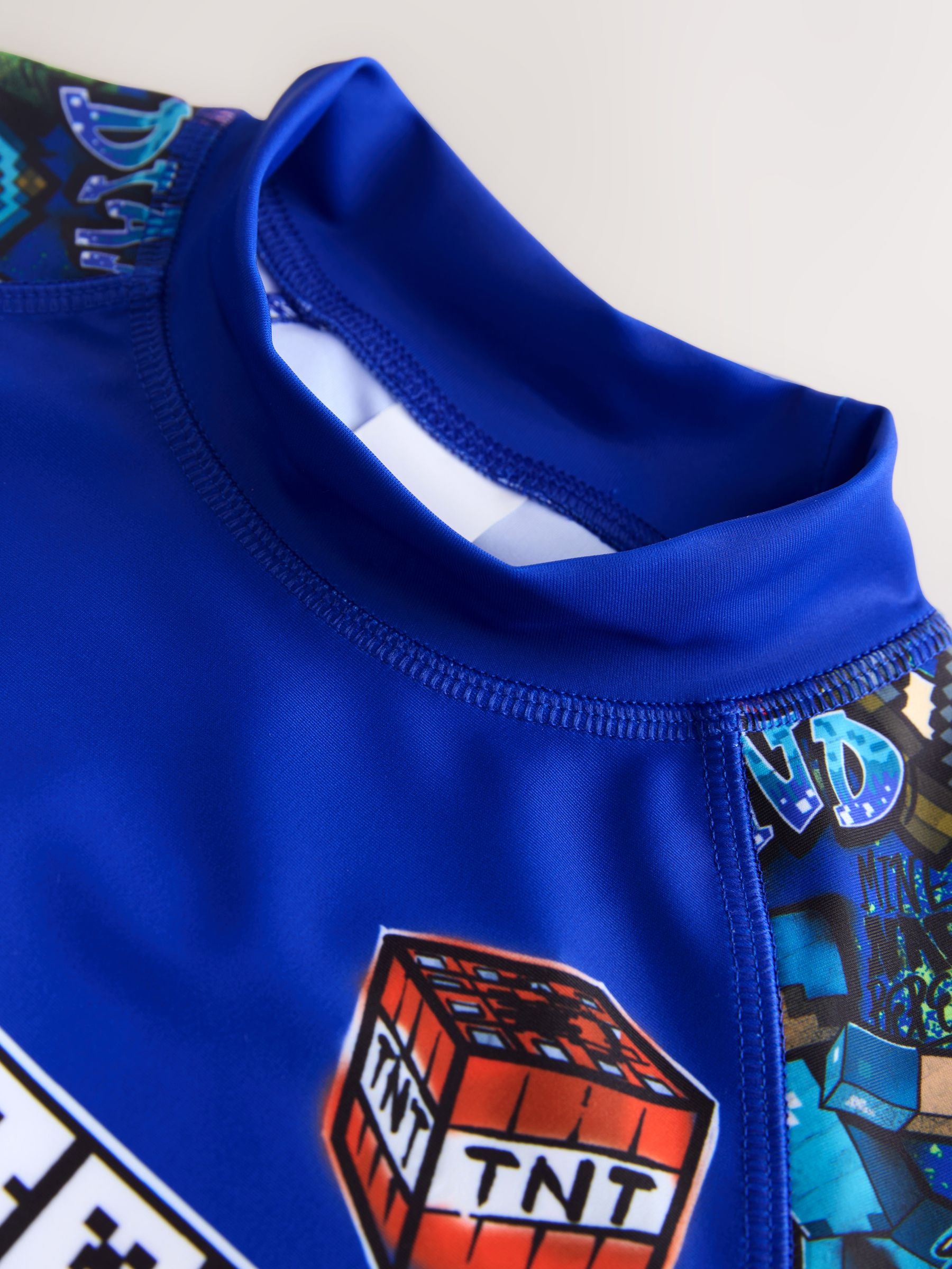 Dsiney Kidz - Navy Minecraft Rash Vest (3-16yrs) image 8