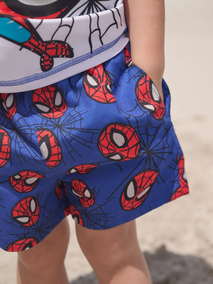 Spiderman Rash Vest and Swim Shorts Set (3mths-7yrs) image 4