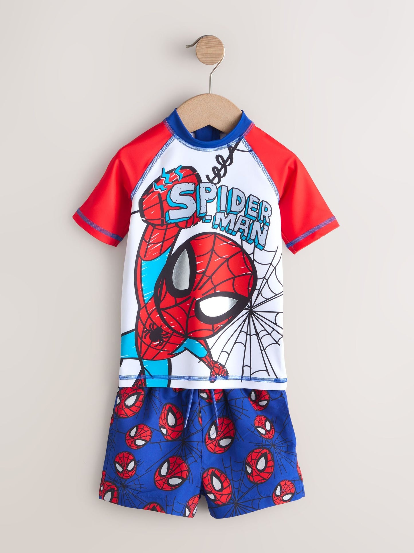 Spiderman Rash Vest and Swim Shorts Set (3mths-7yrs) image 5