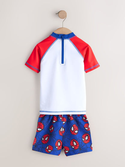 Spiderman Rash Vest and Swim Shorts Set (3mths-7yrs) image 6