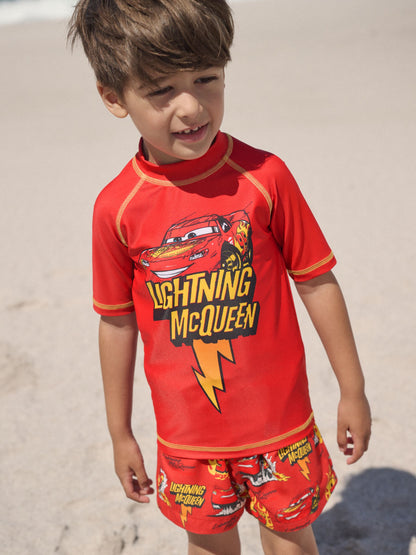 Lightening McQueen Rash Vest and Swim Shorts Set (3mths-7yrs) image 1