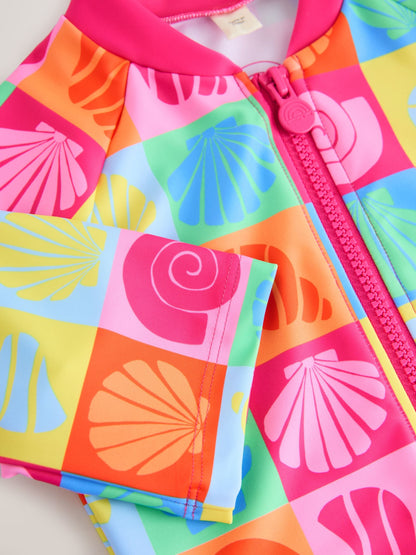 Little Bird by Jools Oliver Pink Frill Strappy Swimsuit image 3