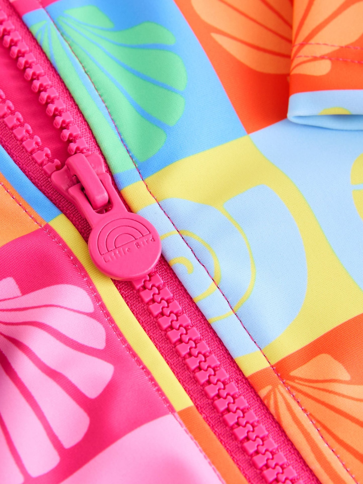 Little Bird by Jools Oliver Pink Frill Strappy Swimsuit image 4