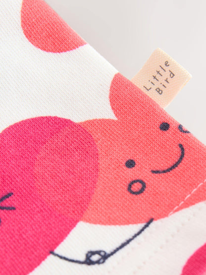 Little Bird by Jools Oliver Red/Pink Skater Sweat Dress image 6