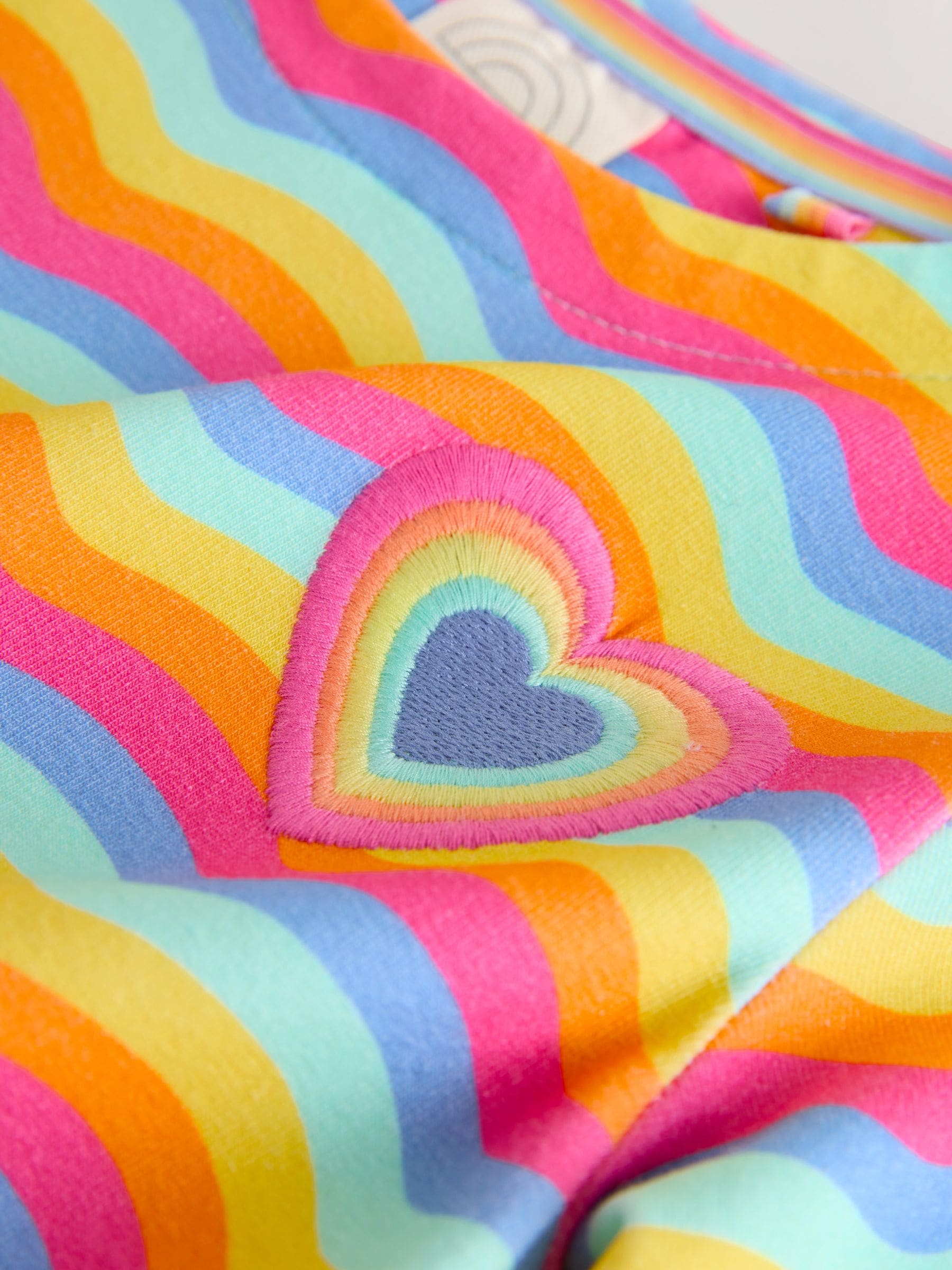 Little Bird by Jools Oliver Rainbow Wave Long Sleeve Skater Dress image 5
