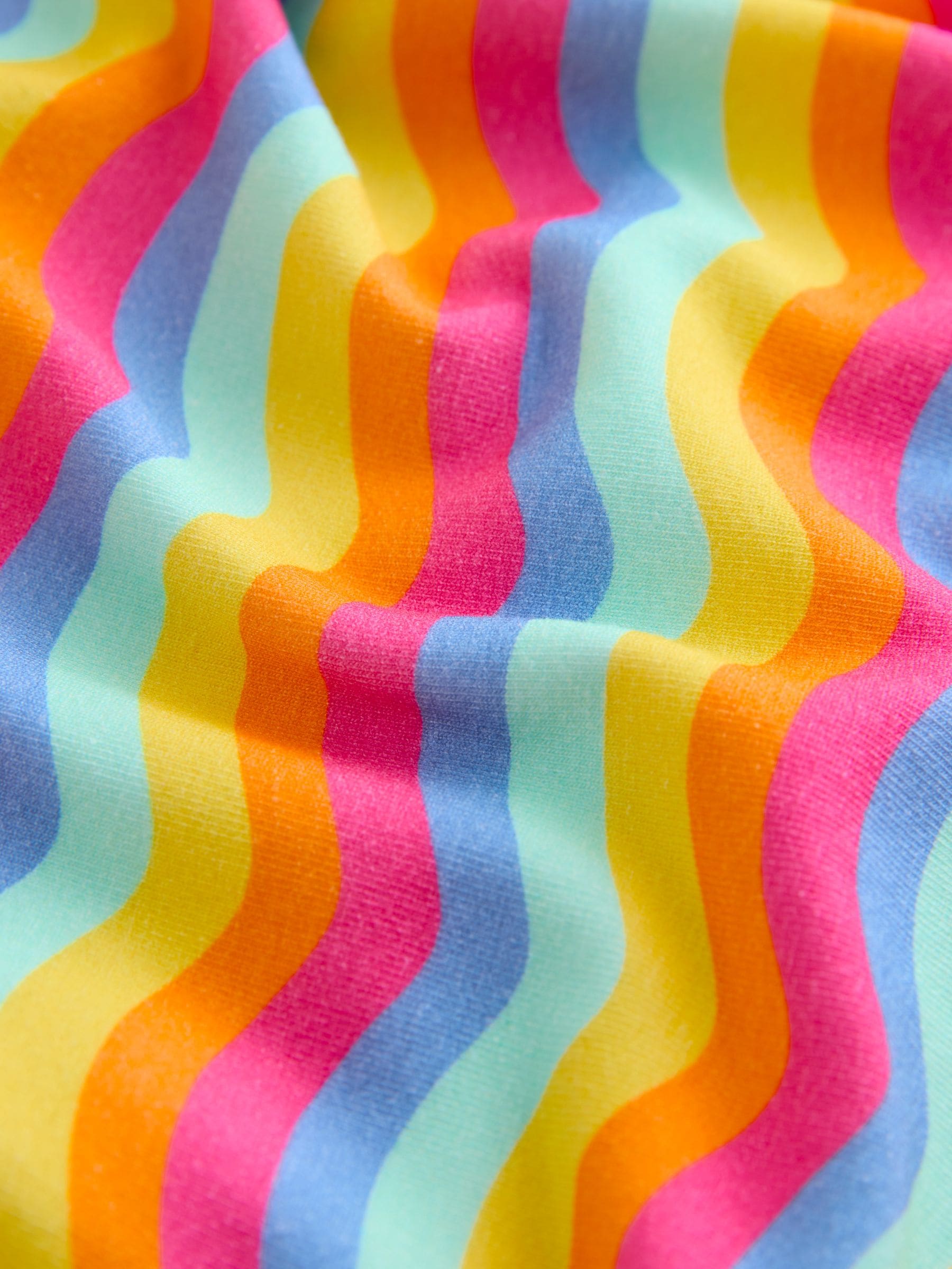 Little Bird by Jools Oliver Rainbow Wave Long Sleeve Skater Dress image 6