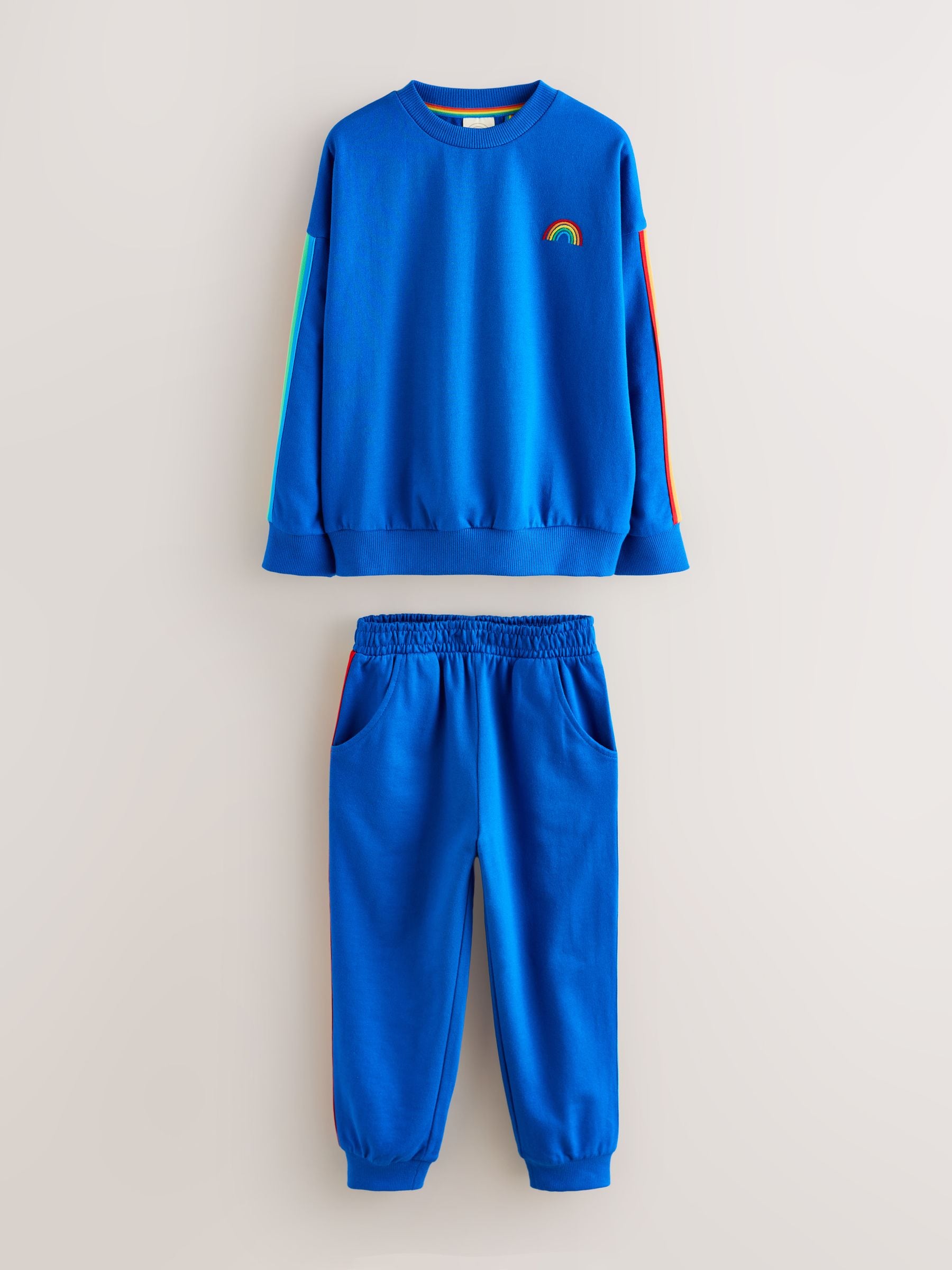 Little Bird by Jools Oliver Bright Blue Sweatshirt and Joggers Set image 7