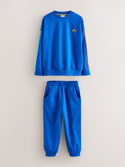 Little Bird by Jools Oliver Bright Blue Sweatshirt and Joggers Set image 7