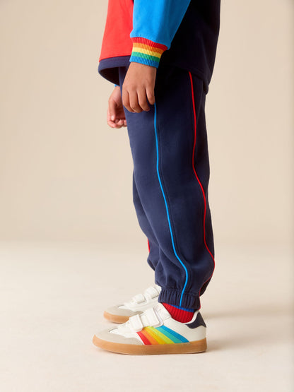 Little Bird by Jools Oliver Navy Colourblock Hoodie and Joggers Sweat Set 2 Piece image 4