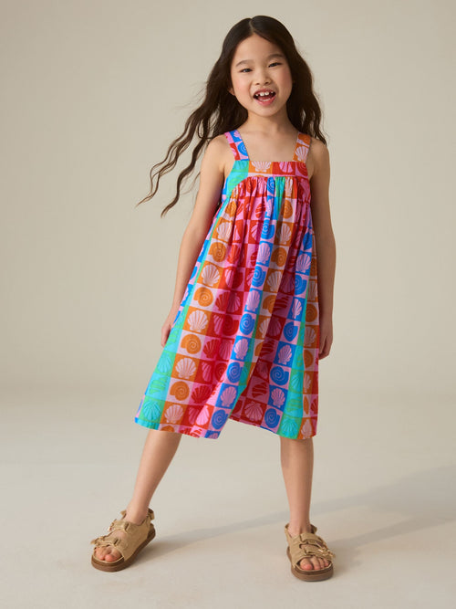 Little Bird by Jools Oliver Rainbow Shell Woven Summer Dress image 1