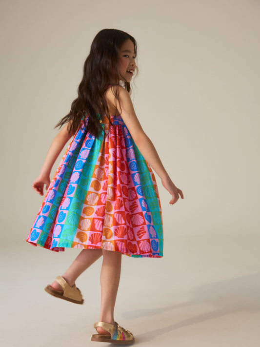 Little Bird by Jools Oliver Rainbow Shell Woven Summer Dress image 2