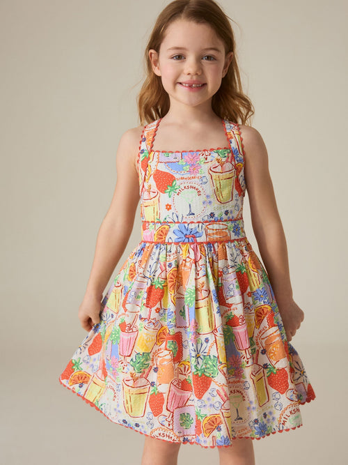 Dsiney Kidz - Little Bird by Jools Oliver Picnic Print Woven Criss Cross Skater Dress image 1