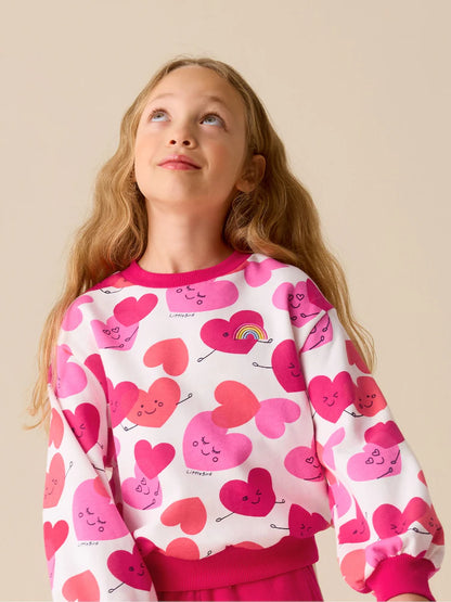 Little Bird by Jools Oliver Red/Pink Sweat and Joggers Heart Set 2 Piece