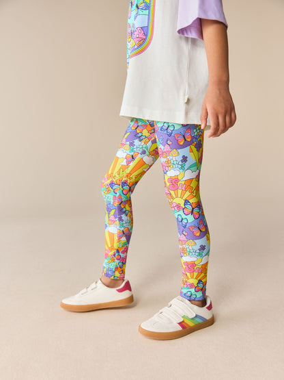 Little Bird by Jools Oliver Lilac Purple Raglan T-Shirt and Leggings 2 Piece Set image 4