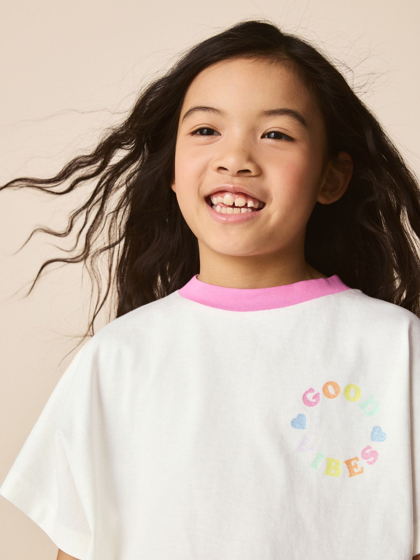 Little Bird by Jools Oliver Pink Stripe Short Sleeve Top & Jogger Set image 3