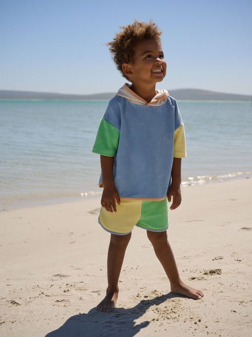 Dsiney Kidz - Colourblock Towelling Top and Shorts Set (3mths-7yrs) image 1