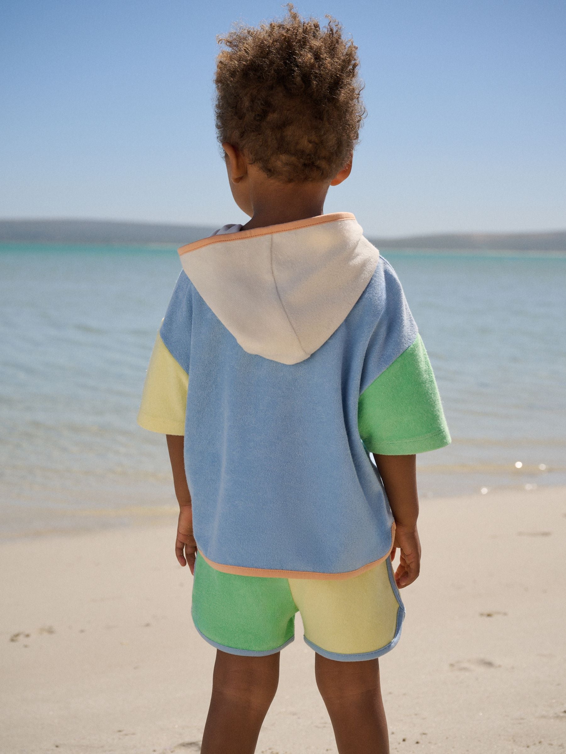 Colourblock Towelling Top and Shorts Set (3mths-7yrs) image 3