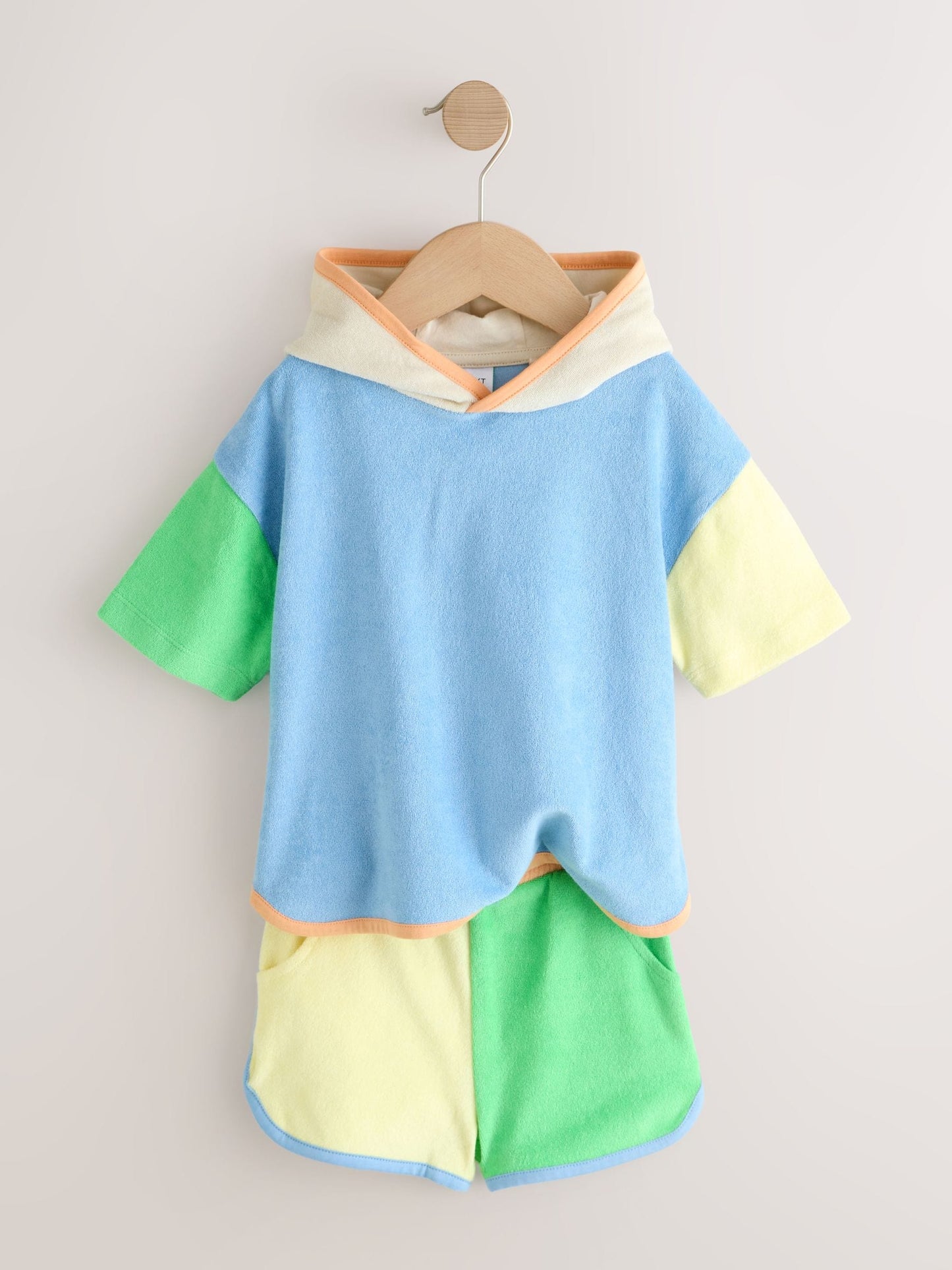 Colourblock Towelling Top and Shorts Set (3mths-7yrs) image 6