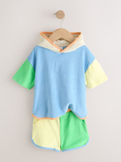 Colourblock Towelling Top and Shorts Set (3mths-7yrs) image 6
