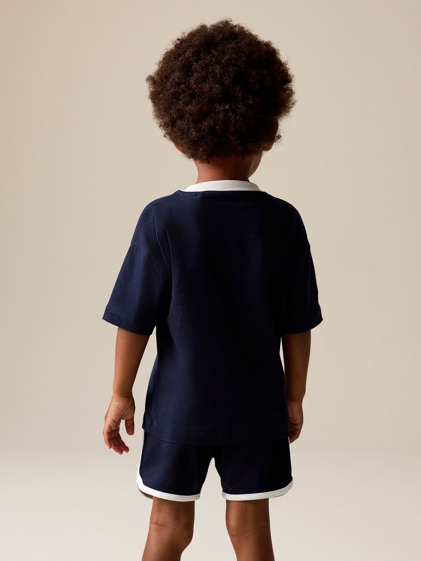 Navy Blue/White Mickey Mouse T-Shirt and Shorts Set (3mths-8yrs) image 3