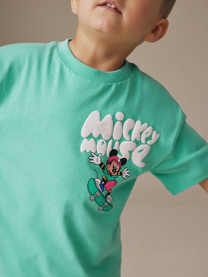 Green/Orange Mickey Mouse T-Shirt and Shorts Set (3mths-8yrs) image 3